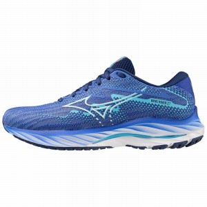 Blue Women's Mizuno Wave Rider 27 Running Shoes | BPL971348