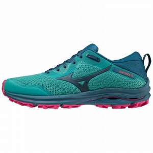 Blue Women's Mizuno Wave Rider TT Running Shoes | PVB695287