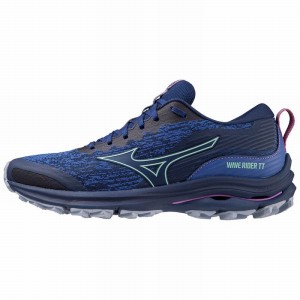 Blue Women's Mizuno Wave Rider TT Running Shoes | TPR683470