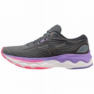 Blue Women's Mizuno Wave Skyrise 4 Running Shoes | TRP392087