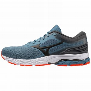 Blue / Black Men's Mizuno Wave Prodigy 4 Running Shoes | FIN271905