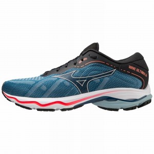 Blue / Coral Men's Mizuno Wave Ultima 14 Running Shoes | IPA460128