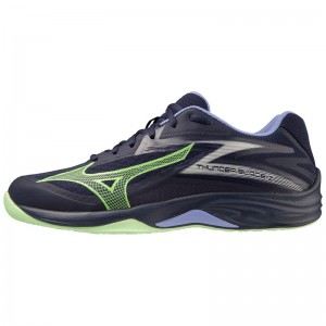 Blue / Green Men's Mizuno Thunder Blade Z Volleyball Shoes | OEJ159274