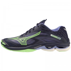 Blue / Green Men's Mizuno Wave Lightning Z7 Volleyball Shoes | IMK650712