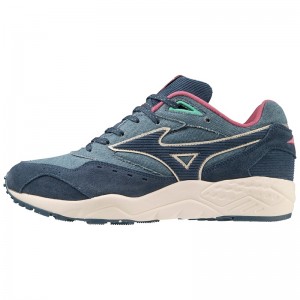 Blue / Grey Men's Mizuno Contender Sneakers | LUE689301