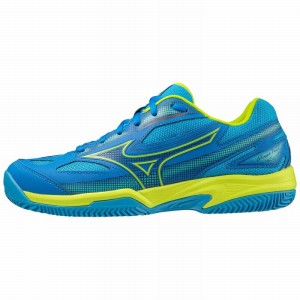 Blue / Light Green / Blue Men's Mizuno Break Shot 4 Padel Shoes | CPV453029