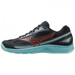 Blue / Turquoise Men's Mizuno Break Shot 4 AC Tennis Shoes | RAT839075