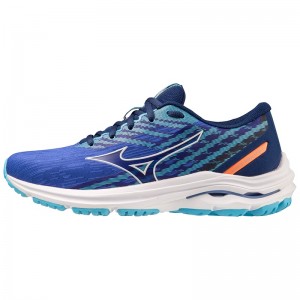 Blue / White Women's Mizuno Wave Equate 7 Running Shoes | NKT702546