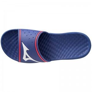 Blue / White / Pink Women's Mizuno Relax Slide 2 Slides | IOL682730