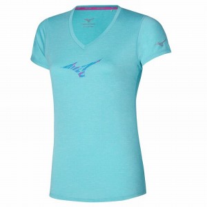 Brown Women's Mizuno Impulse Core RB Tee T Shirts | TNV027615