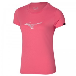 Coral Women's Mizuno Athletics RB Tee T Shirts | FQX608975