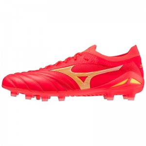 Coral Women's Mizuno Morelia Neo IV Beta Japan Football Boots | EUP731260