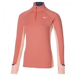 Coral Women's Mizuno Warmalite HZ Tops | OWT034198