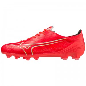 Coral / White Men's Mizuno Alpha Elite Football Boots | KPL832619