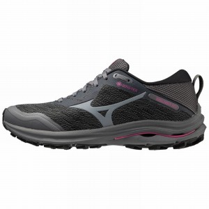 Fuchsia Women's Mizuno Wave Rider GTX Trail Running Shoes | HOQ734186