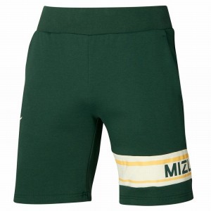 Green Men's Mizuno Athletics Graphic Half Tight | ZRY486021