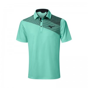 Green Men's Mizuno Elite Fade Polo | ESJ586129