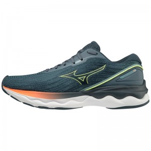 Green Men's Mizuno Wave Skyrise 3 Running Shoes | UXF824571