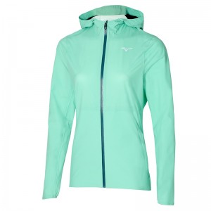 Green Women's Mizuno Waterproof 20K ER Jackets | CTG890413