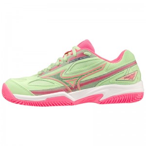 Green / Pink / White Women's Mizuno Break Shot 4 Padel Shoes | EKM506827