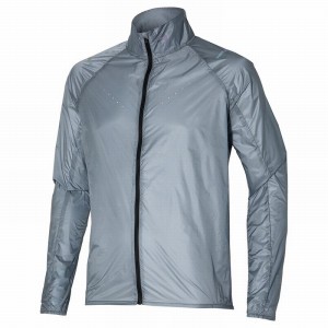 Grey Men's Mizuno Aero Jackets | ROM967218