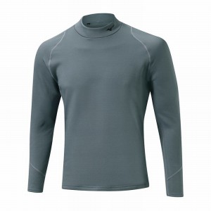 Grey Men's Mizuno Breath Thermo Biogear Base Layer Tops | SWC504697