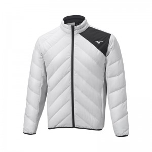 Grey Men's Mizuno Breath Thermo Move Down Jackets | LIS604952