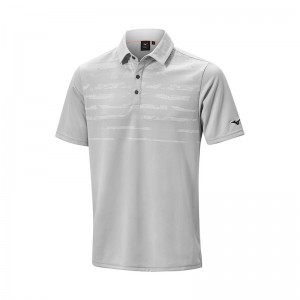 Grey Men's Mizuno Breath Thermo Winter Jacquet Polo | PYE107983