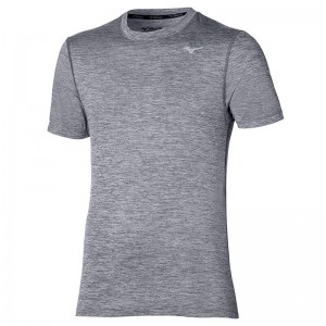 Grey Men's Mizuno Impulse Core Tee T Shirts | HWJ381275