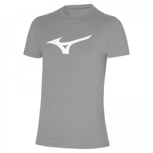 Grey Men's Mizuno Rb Logo Tee T Shirts | KVE602813