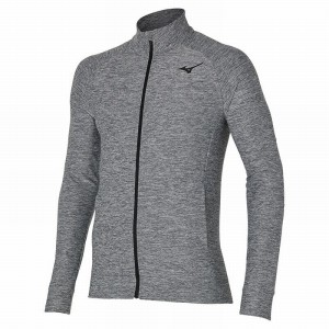 Grey Men's Mizuno Training Jackets | HIR527316