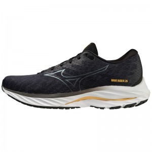 Grey Men's Mizuno Wave Rider 26 Running Shoes | STQ653174