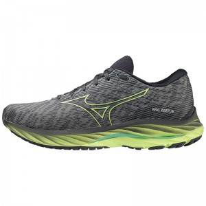 Grey Men's Mizuno Wave Rider 26 Running Shoes | HGY285013