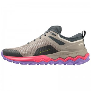 Grey Women's Mizuno Wave Ibuki 4 Running Shoes | HZL287419