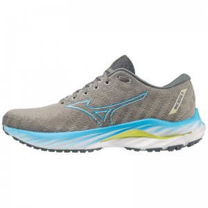 Grey / Blue Men's Mizuno Wave Inspire 19 Running Shoes | XSB812067