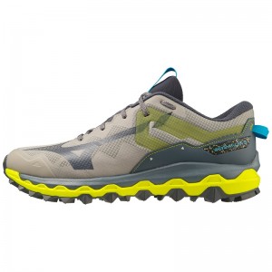 Grey / Blue Men's Mizuno Wave Mujin 9 Trail Running Shoes | BZI460958