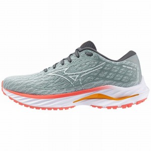 Grey / White Women's Mizuno Wave Inspire 20 Running Shoes | RMV094251