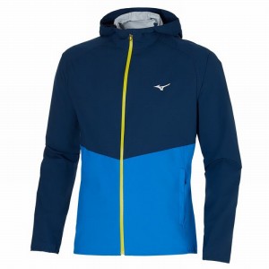 Indigo Men's Mizuno Waterproof 20K ER Jackets | PXJ826397