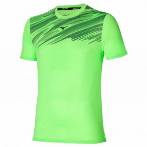 Light Green Men's Mizuno Core Graphic Tee T Shirts | PBY081465