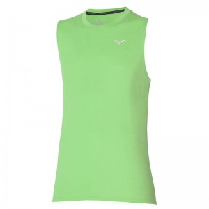 Light Green Men's Mizuno Impulse Core Sleeveless Tops | UZG947528