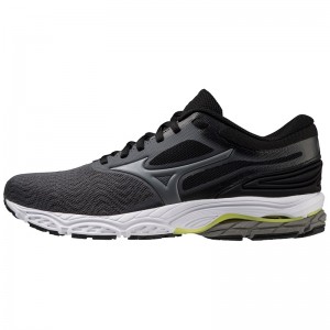 Metal Grey / Yellow Men's Mizuno Wave Prodigy 4 Running Shoes | HCP574628