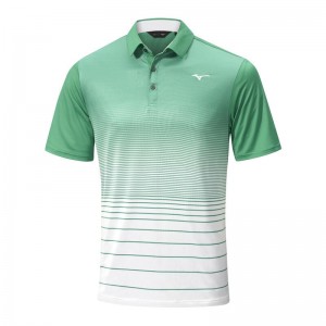 Mint Men's Mizuno Quick Dry Mirage Polo | FHD248976