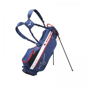 Navy / Red Men's Mizuno K1LO Stand FY22 Bags | VXP216498