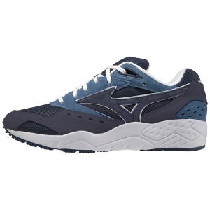 Navy / White Men's Mizuno Contender S Sneakers | OME976851