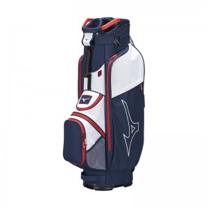 Navy / White Men's Mizuno Lwc Cart FY22 Bags | CTV386109