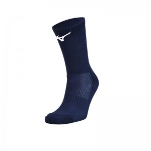 Navy / White Women's Mizuno Handball Pair Socks | QRT670859