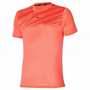 Orange Men's Mizuno Core Graphic Tee T Shirts | OAS524710