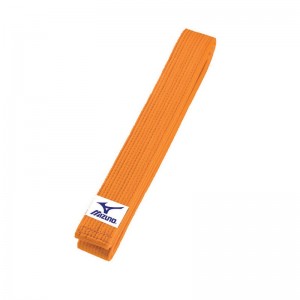 Orange Men's Mizuno OBI Judo Belts | TXA039742