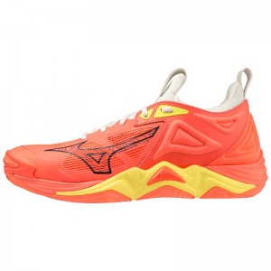 Orange Men's Mizuno Wave Momentum 3 Volleyball Shoes | OFG428671