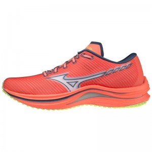 Orange Women's Mizuno Wave Rebellion Running Shoes | ORJ064735